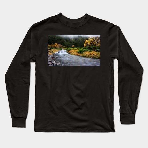 Misty Stream Long Sleeve T-Shirt by dags